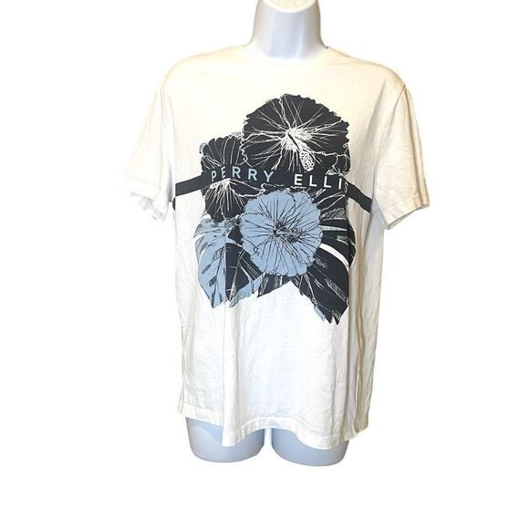 Men's Hibiscus Graphic Print Short Sleeve Graphic T-Shirt​​​​​ - Picture 1 of 5